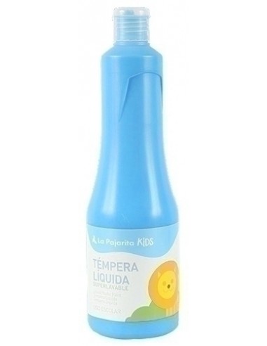 TEMPERA LA PAJARITA LIQUIDA 500 ml (botella)  AZUL CYAN TL-08